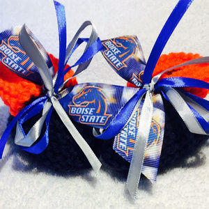 Boise State BRONCOS Handmade Baby Booties *NEW*